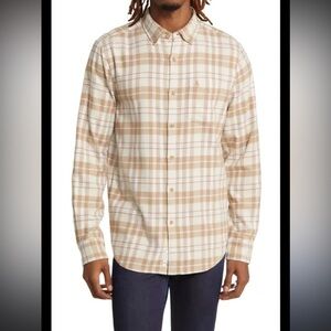 Original Penguin by Munsing Wear Long Sleeve plaid Flannel Shirt Stretch  XLTall